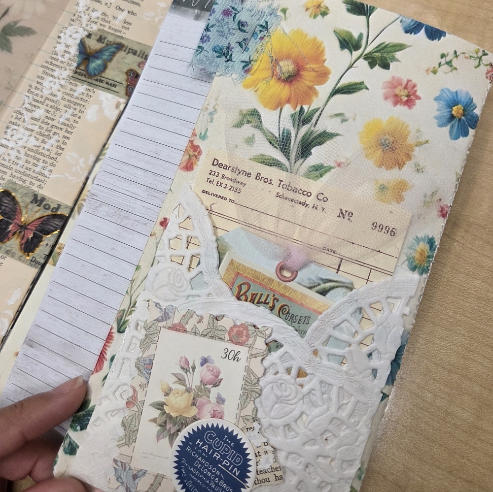 Handmade Wallpaper Print Inspired Digitals | TAB Binded JUNK JOURNAL - Picture 13 of 16